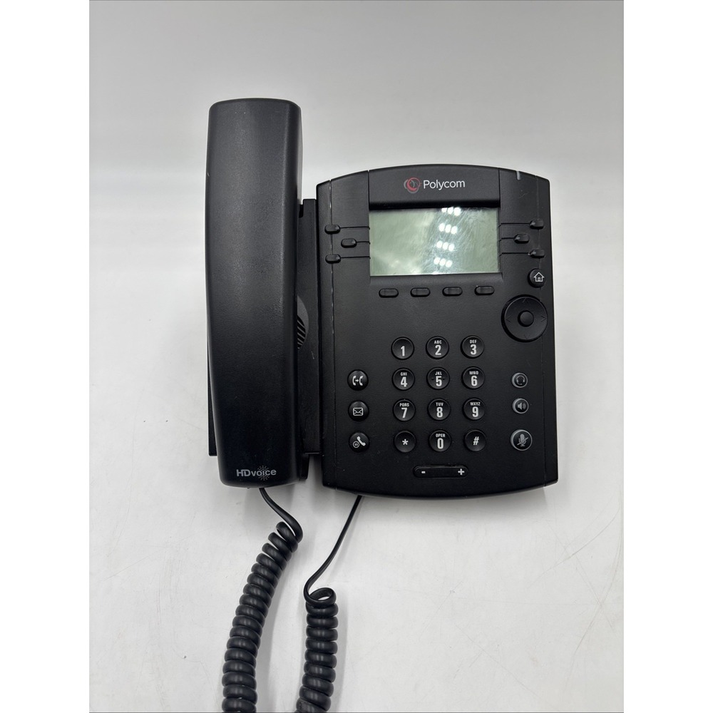 Polycom VVX 301 Corded Business Media Phone System 6 Line PoE - AC NOT INCLUDED